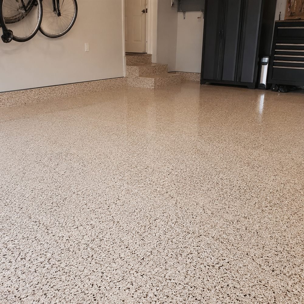 Plancher époxy Garage résidentiel à Mascouche